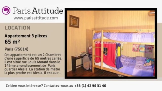 Appartement 2 Chambres à louer - Alésia, Paris - Ref. 4553