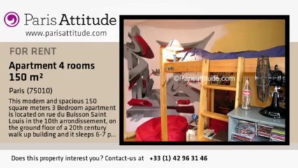 3 Bedroom Loft for rent - Belleville, Paris - Ref. 1953