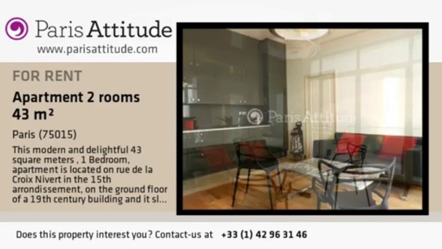 1 Bedroom Apartment for rent - Commerce, Paris - Ref. 8235