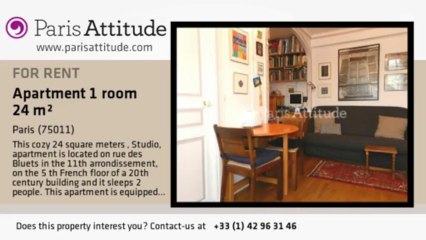 Studio Apartment for rent - Ménilmontant, Paris - Ref. 7906