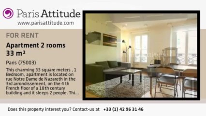 1 Bedroom Apartment for rent - Temple, Paris - Ref. 8003