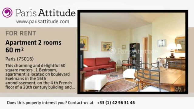 1 Bedroom Apartment for rent - Auteuil, Paris - Ref. 1694