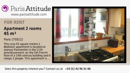 1 Bedroom Apartment for rent - Parmentier, Paris - Ref. 4128