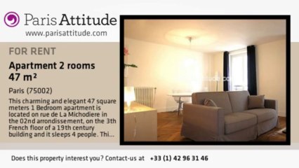 1 Bedroom Apartment for rent - Opéra, Paris - Ref. 5137