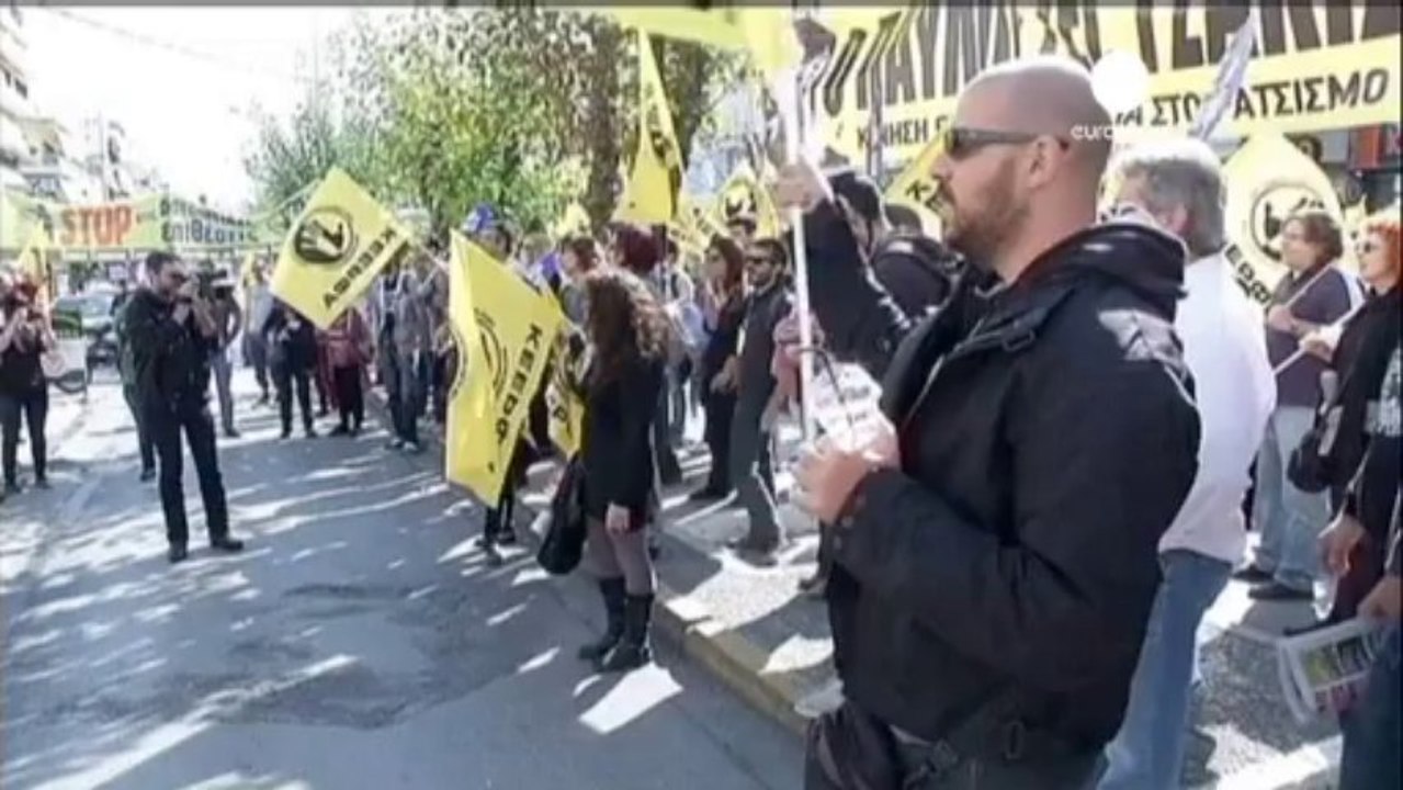 Golden Dawn MPs attend parliament opening in Greece