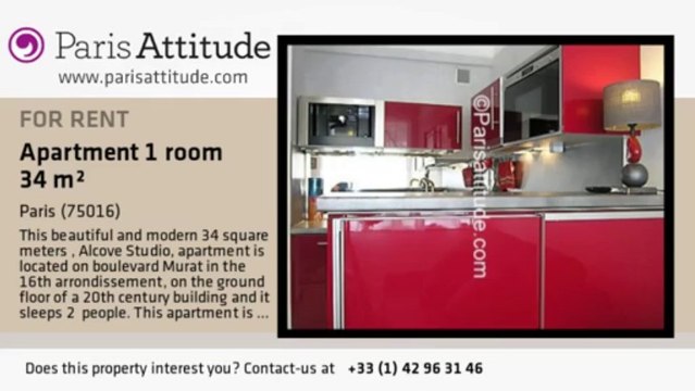 Alcove Studio Apartment for rent - Porte de St Cloud, Paris - Ref. 7425