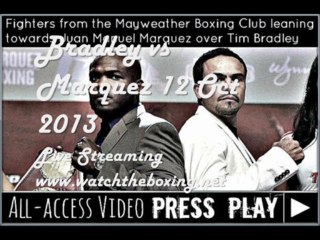 Marquez vs Bradley Welterweight Fight 12 Oct