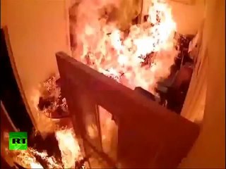 Bureaux d'une chaîne de TV d'opposition incendiée aux Maldives!!