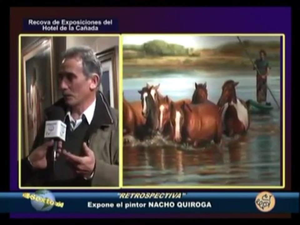 Entrevista Televisiva a Nacho Quiroga Artista Plastico Argentino - Como Pintar Con Oleo