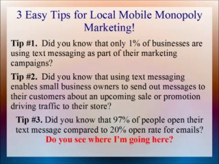 3 Tips for Local Mobile Monopoly Marketing