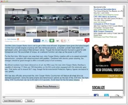 PageOne Curator - Content Curation Software Review