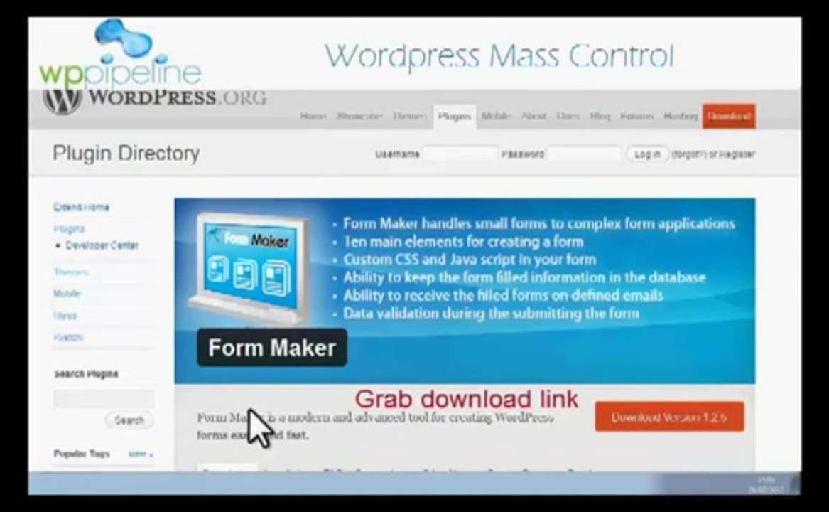 WP Pipeline Demo - Wordpress Mass Control