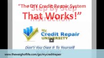 My Credit Repair University Review - Credit Repair Self Help Program