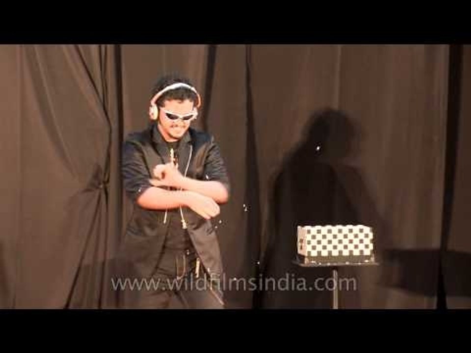 Tricks after tricks Magician David at Annual Magic Fest