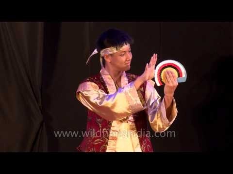 Magic Quest from Malaysia performing : at Dilli Haat Magic Fest.