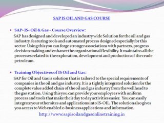 SAP IS OIL AND GAS TRAINING AUSTRALIA@ www.magnifictraining.com