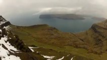 Art of flying DJI Phantom UFO over the lonely island ( Faroe Islands ) 004