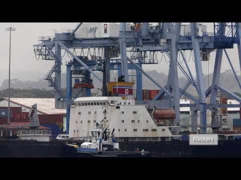 Panama finds fighter jet engines, military vehicles on North Korean ship