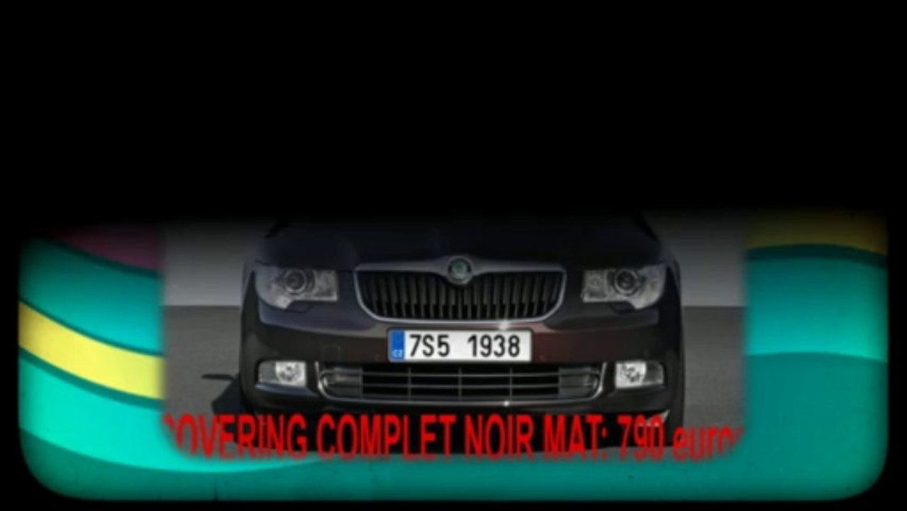 Skoda covering blanc mat, gris mat, bleu mat, rouge mat,orange mat, noir mat, jaune mat, vert mat, peinture