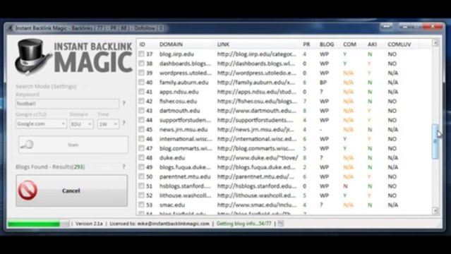 Get High PR Backlinks - Instant Backlink Magic Relevant Links