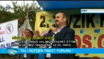 Siirt Valisi Ahmet Aydın, katıldığı  Zivzik Nar Festivali'nde demokratikleşme paketini anlattı. (KANAL D 7)