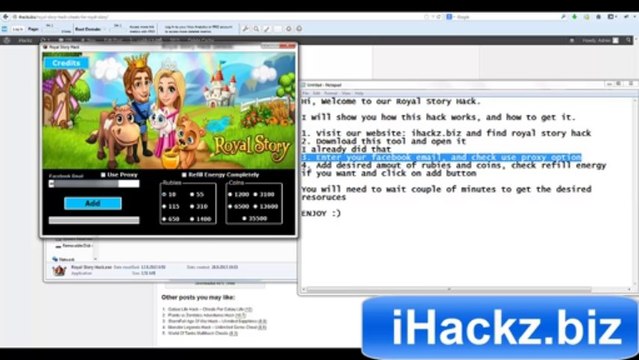 Royal Story Hack - Free Rubies and Coins 2013 (UNLIMITED)