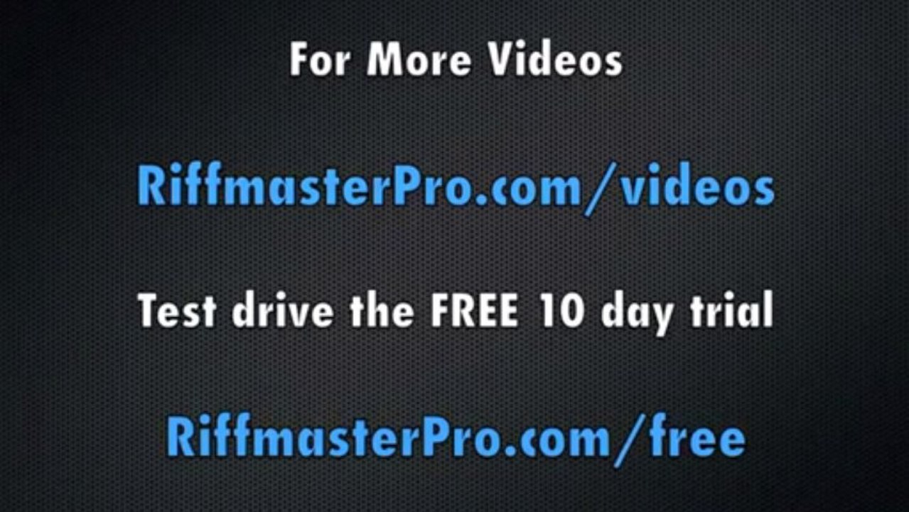 Slow Down Or Speed Up Your Songs - With Riffmaster Pro