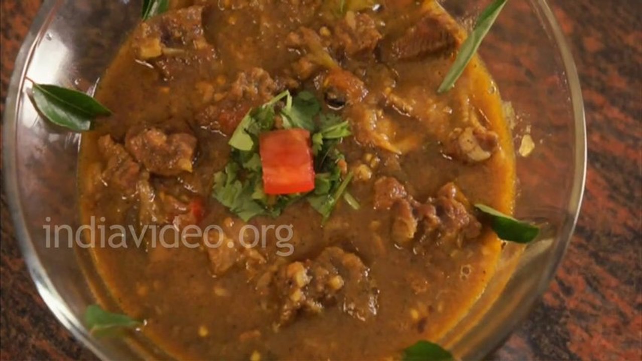 India food recipe - Green Chilli Mutton Curry