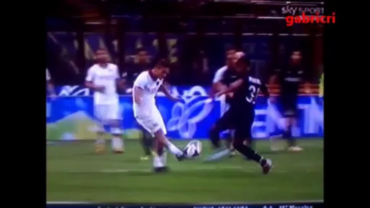 Inter Roma 0 3 Totti palleggio_assist prima del goal - Totti