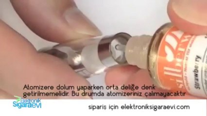 Atomizerin parçaları ve Nasıl likit Doldurulur.