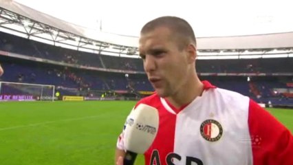 29-08-10 Ron Vlaar na Feyenoord - Vitesse
