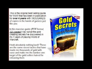 World Of Warcraft Gold Secrets...