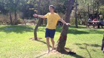 Slack Line first try