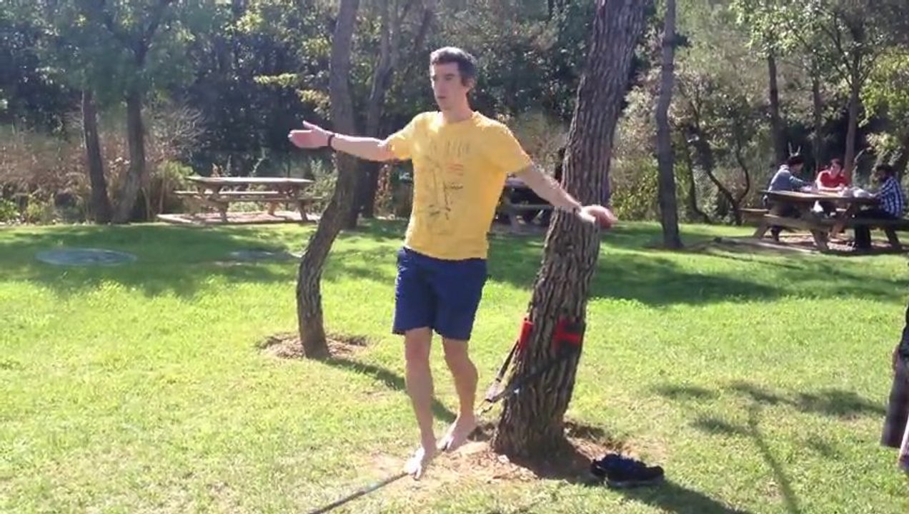 Slack Line first try