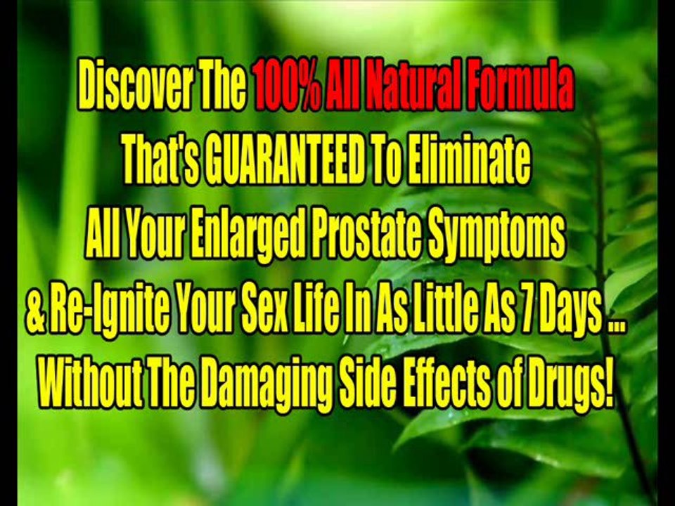 Enlarged Prostate Urinary Symptoms