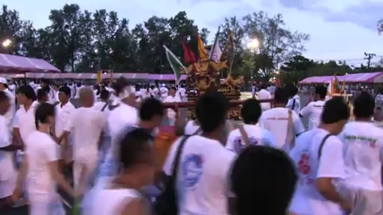 Phuket (Thailand) 07/10/2013 Opening ceremony Vegetarian Festival