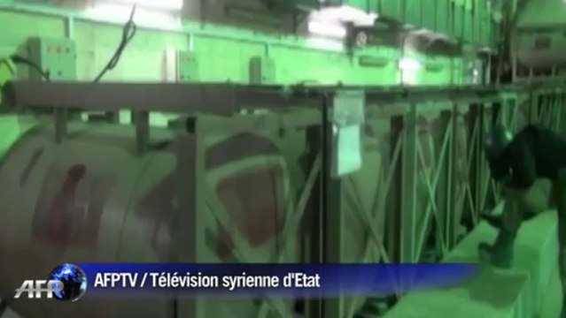 La télévision d'Etat syrienne montre des images des inspecteurs