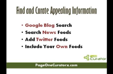 PageOne Curator Video Review - mediaplb