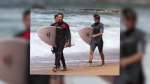 Les vagues sont bonnes pour les membres de One Direction Liam Payne et Louis Tomlinson