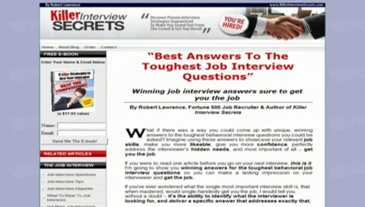 killer interview secrets
