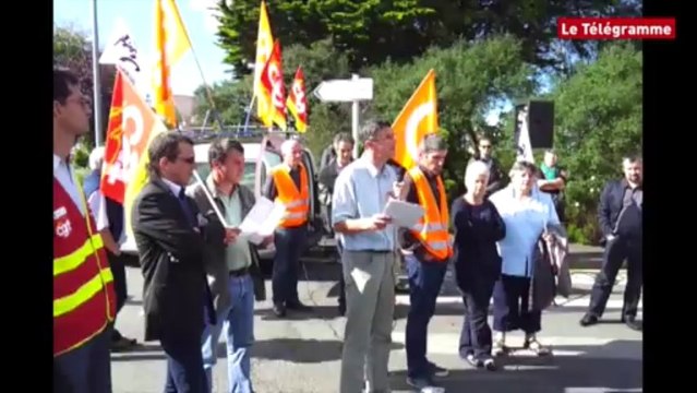 Lannion. 400 salariés d'Alcatel inquiets réunis sur le site