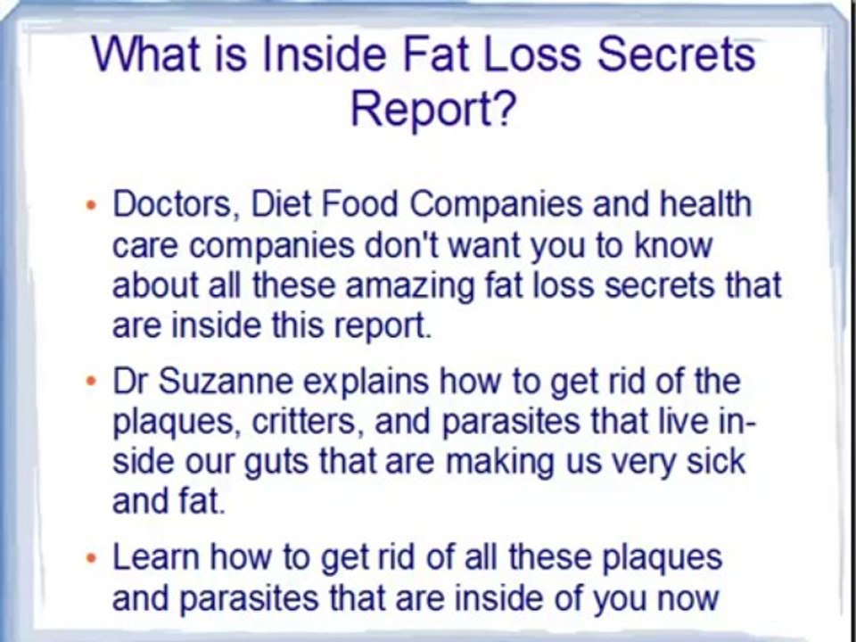 Fat Loss Secret - Top Secret Fat Loss Secret Revealed!