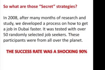 Dubai Job Secrets E-book. The Best Product In The Dubai Guide