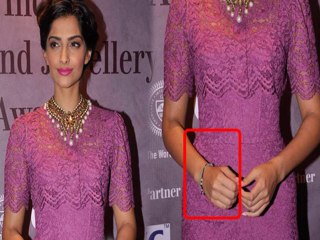 Sonam Spotted Wearing Turkish Eye Bracelet