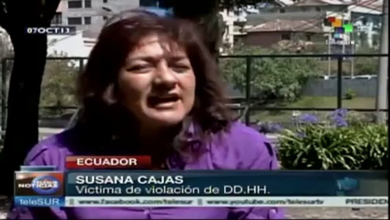 Ecuador crea ley para víctimas de violación de derechos humanos