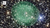 Telescopio capta nebulosa planetaria parecida a una fantasmal burbuja verde