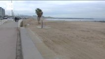 Barcelona calcula que debe recoger dos toneladas de basura de sus playas