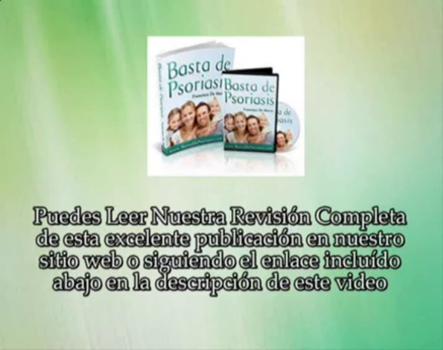 Revisión "Basta De Psoriasis". Revisión del Libro "Basta De Psoriasis"