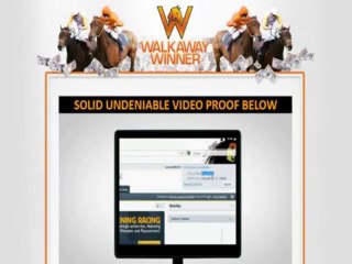 Walk Away Winner   Elite Racing System  Successful Punter