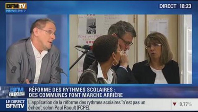 BFM Story : les nouveaux rythmes scolaires : une commune de l'Oise fait marche arrière - 08/10